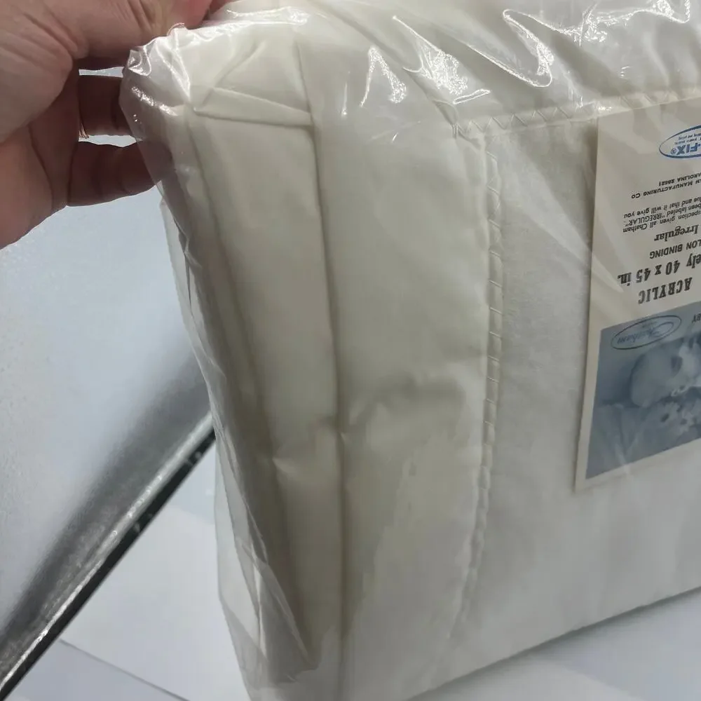 NOS Vintage Baby Blanket By Chatham Sealed Labeled IRREGULAR Fiber-Fix Crib‎